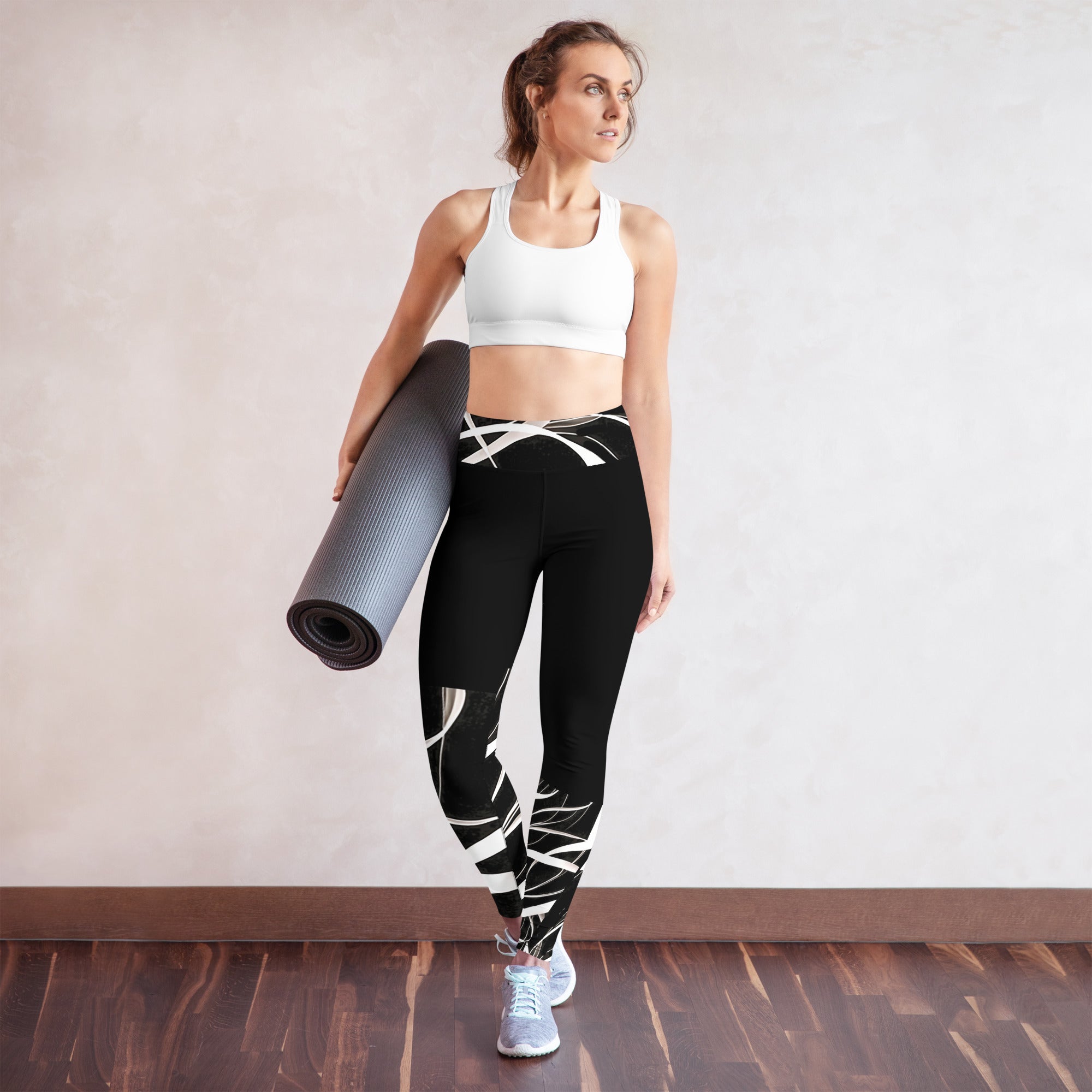 Unique Look Leggings. Gym or Yoga Pants. Abstract Modern Art Streetwear by WickedYo.